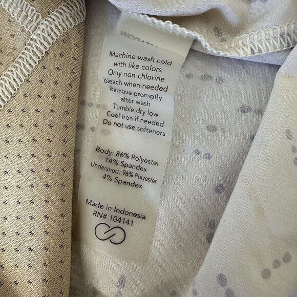 Calia by Carrie Underwood Printed Skort XL Cream Athletic - Picture 9 of 10
